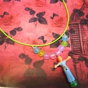 Disney Peter Pan Wendy Polly Pocket Cord Necklace
